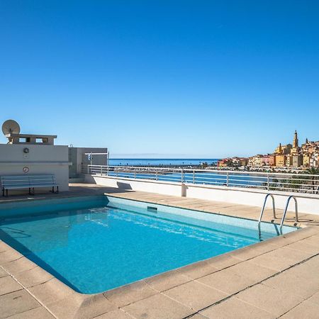 Le Rocamare - Piscine Toit Terrasse - Parking Prive - Terrasse Menton Exterior foto